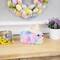 7" Multicolor Plush Pastel Easter Bunny Figurine